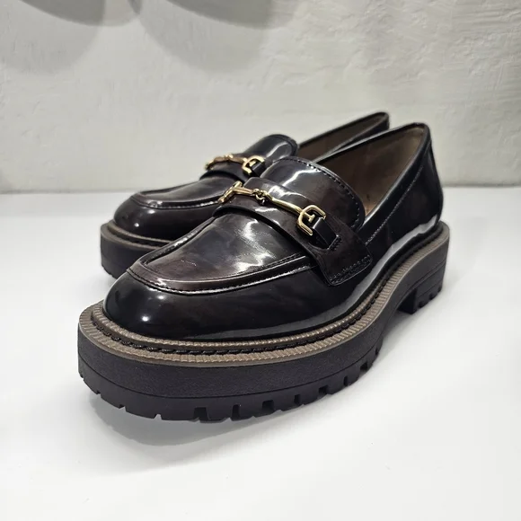 Sam Edelman Laurs Llug Platform Sole Loafers Womens in Brown - Picture 1 of 10